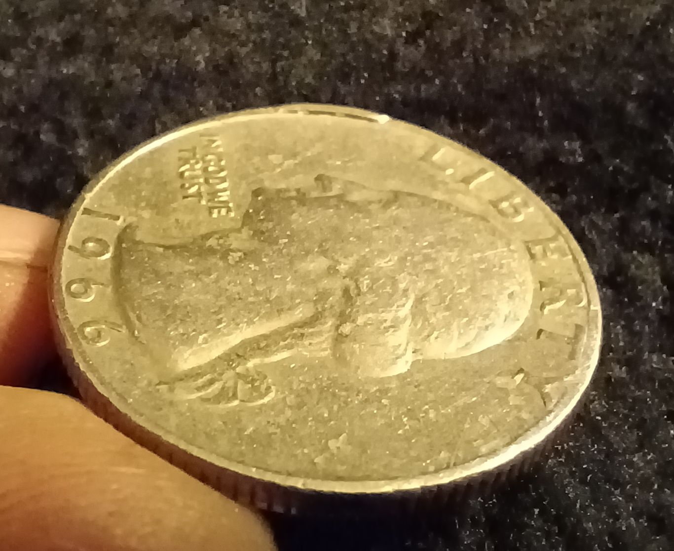 1966-Quarter-With-Raised-Spot-On-Rim.